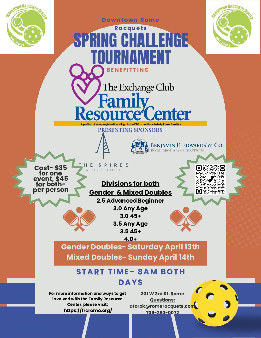 Pickleball Tournament Spring 2024 Family Resource Center   Challenge Tourney FRC Flyer V2 1 Pdf 